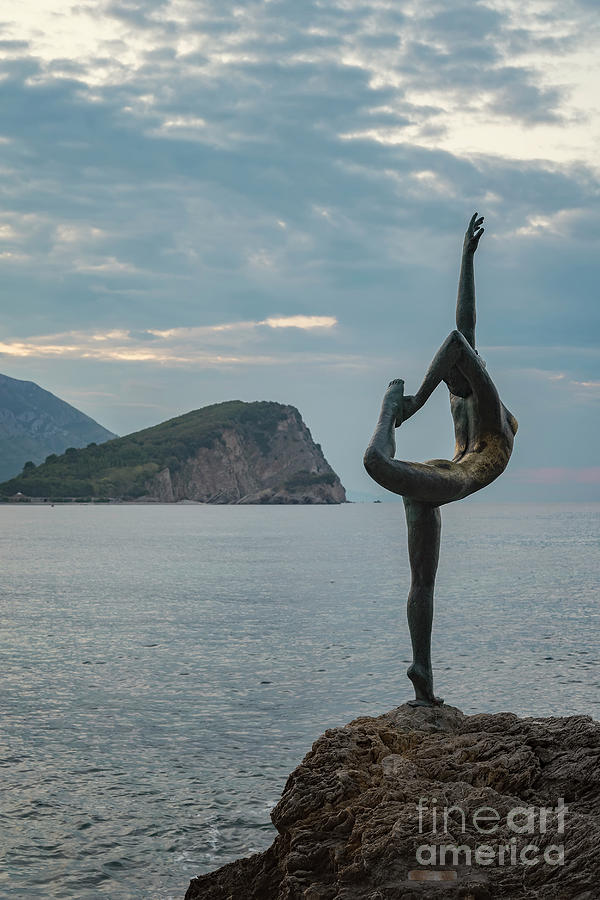 Budva Little Gymnast Statue #1 Photograph by Antony McAulay
