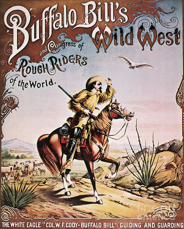 Buffalo Bill Poster, 1893 #4 Drawing by Granger