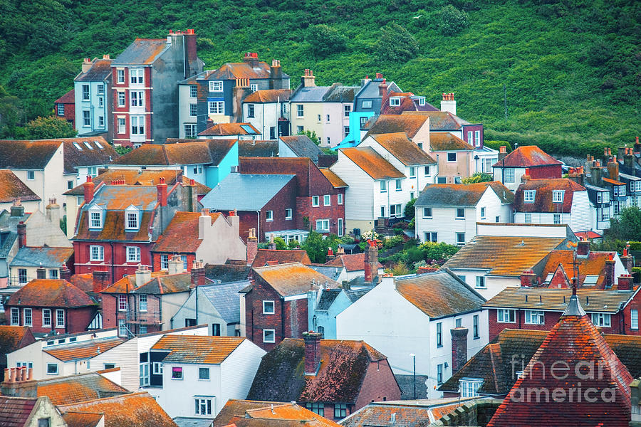 buildings in Hastings, East Sussex, England #1 Photograph by Ariadna De Raadt