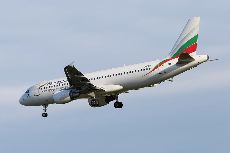 Bulgaria Air Photograph - Bulgaria Air Airbus A320 by David Pyatt Bulgaria Air Photograph - Bulgaria Air Airbus A320 by David Pyatt