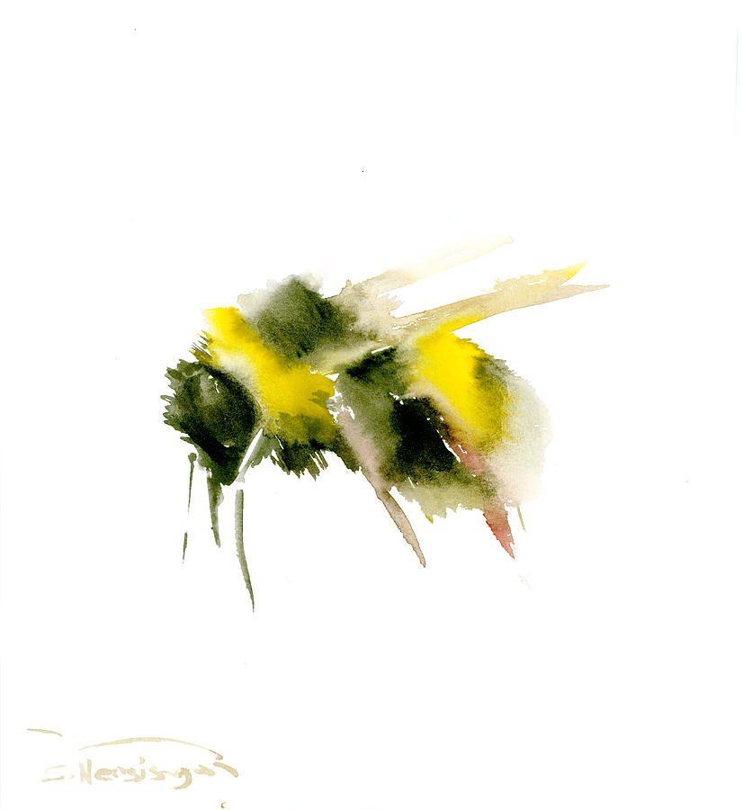 Bumblebee #1 Painting by Suren Nersisyan