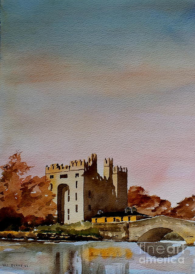 Bunratty Castle, Clare #1 Painting by Val Byrne
