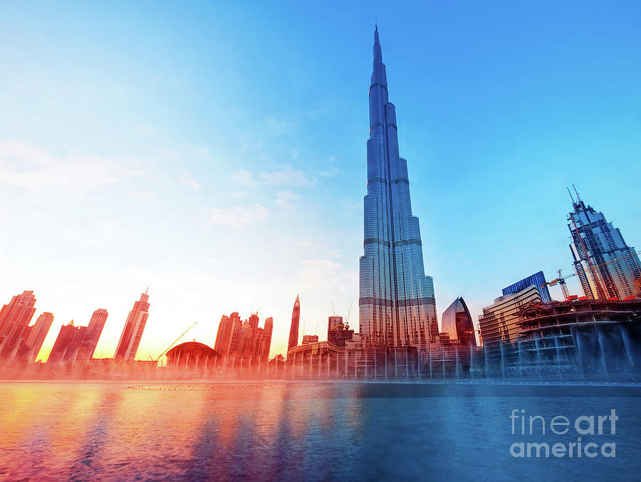 Burj Khalifa Dubais Landmark #1 Photograph by Anna Om