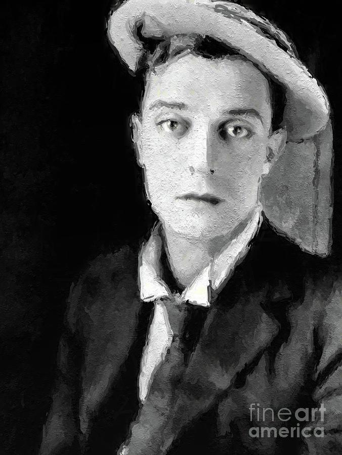 Hollywood Digital Art - Buster Keaton, Legend #1 by Esoterica Art Agency