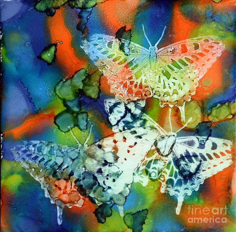 Butterflies Painting by Beth Kluth