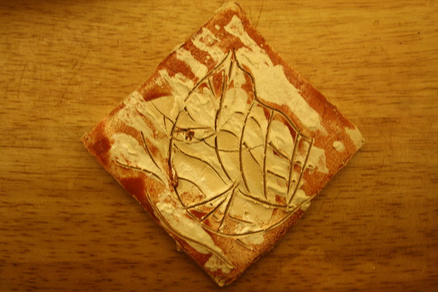 Butterfly - tile #1 Ceramic Art by Gloria Ssali