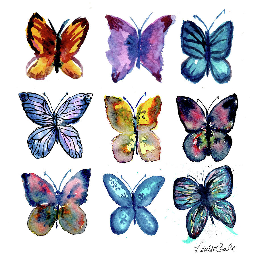 Butterfly Friends Mixed Media By Louise Gale - Fine Art America