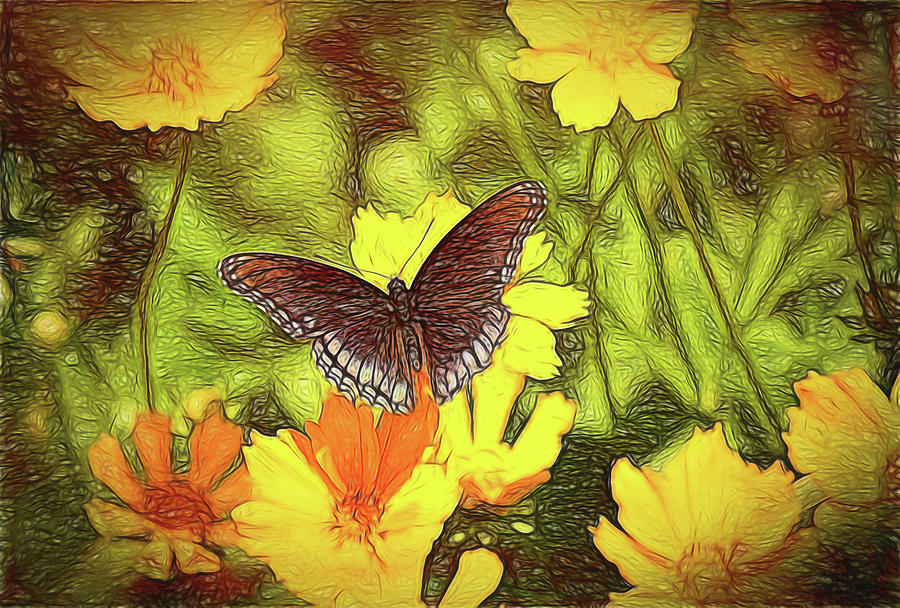 Butterfly Garden #2 Digital Art by Bonnie Willis