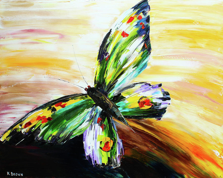Butterfly #1 Painting by Kevin Brown