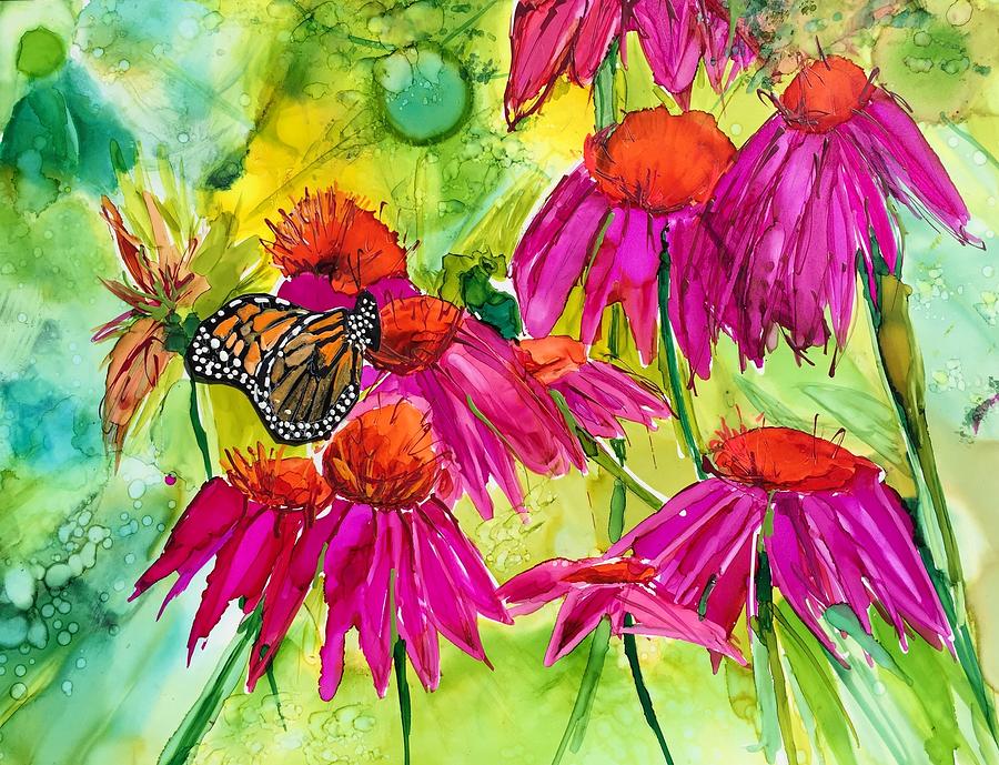Butterfly Kiss 2 Painting by Bonny Butler