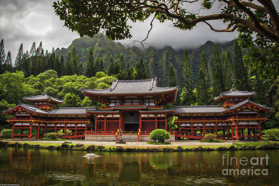 Byodo-In Temple  #1 Photograph by Mitch Shindelbower