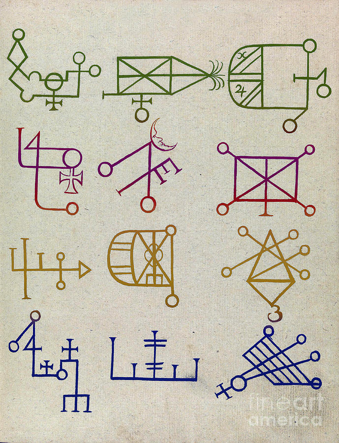 Cabbalistic Signs And Sigils, 18th Photograph by Science Source - Pixels