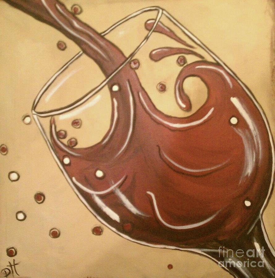 Wine Painting - Cabernet #1 by Patti Spires Hamilton