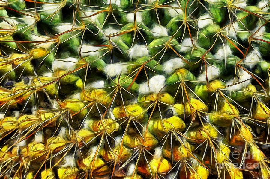 Cactus plant #2 Painting by George Atsametakis
