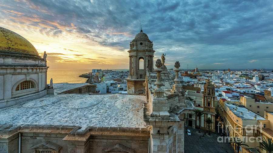 Cadiz Cathedral View From Levante Tower Cadiz Spain Photograph