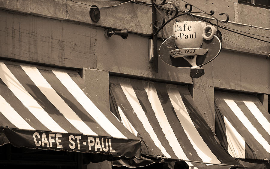 Cafe St. Paul - Montreal #1 Photograph by Frank Romeo