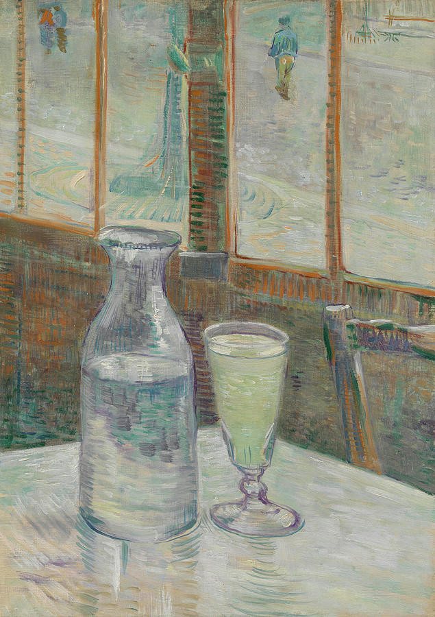 Cafe Table with Absinthe 1887 #1 Painting by Movie Poster Prints