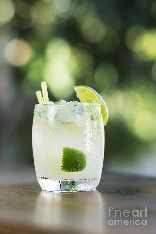 Cocktail Photograph - Caipirinha Rum And Lime Brazilian Cocktail Drink #1 by JM Travel Photography