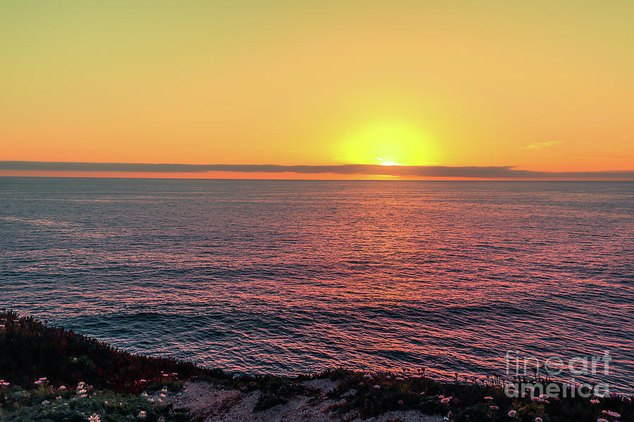 California coast sunset #1 Photograph by Claudia M Photography