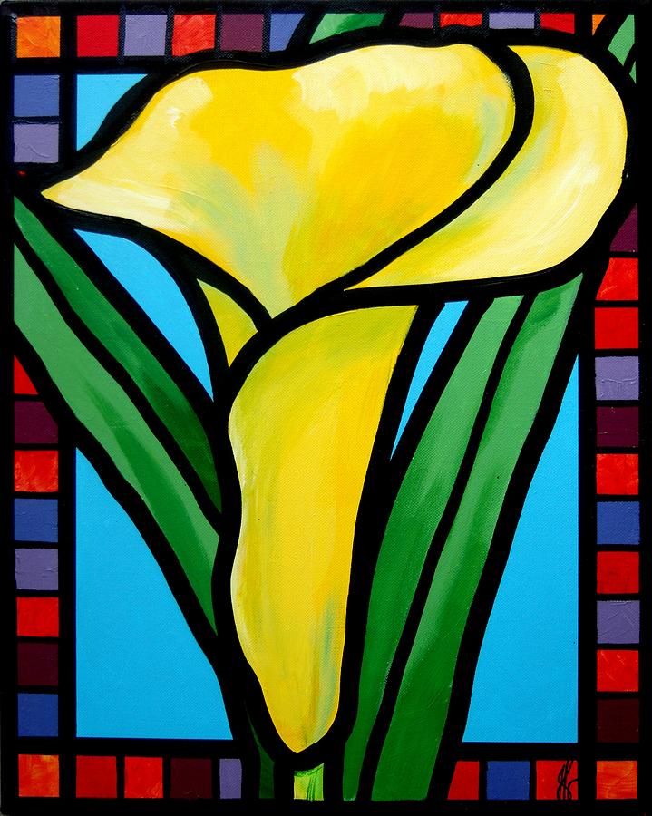 Calla Lily Painting by Jim Harris