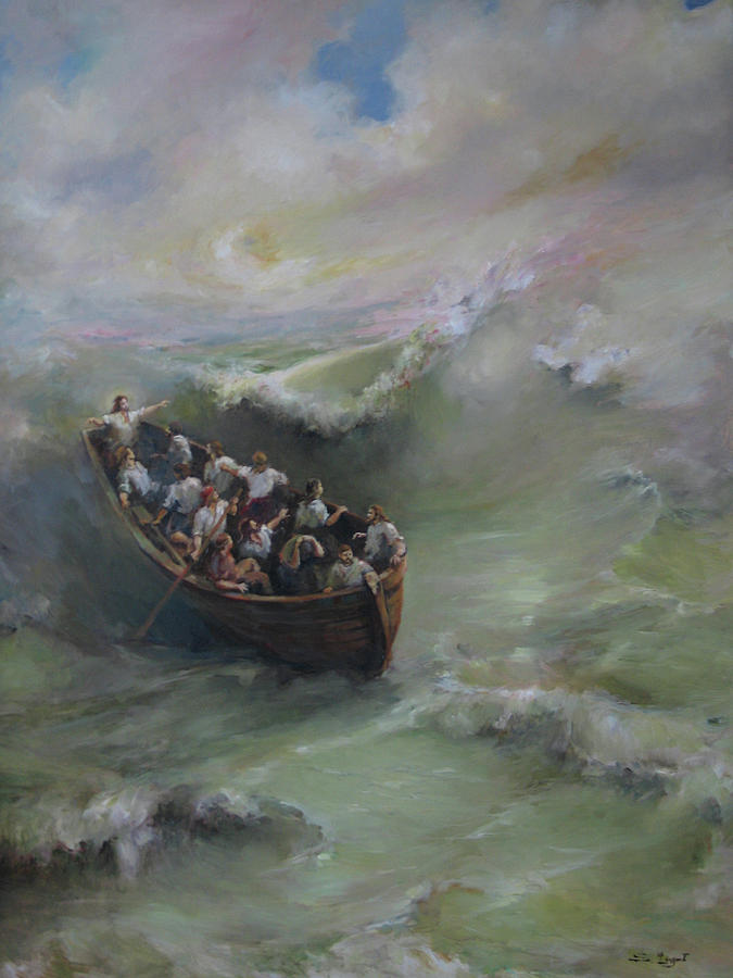 Calming the storm #1 Painting by Tigran Ghulyan
