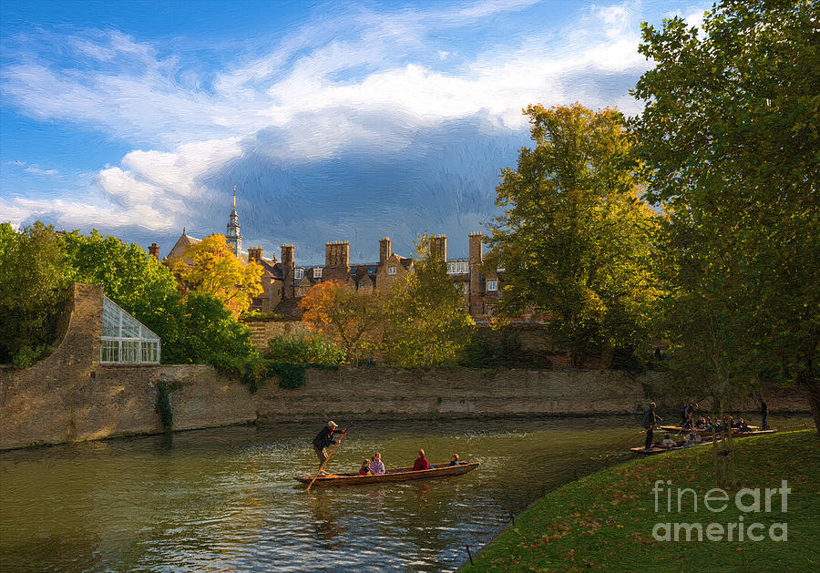 Cambridge punting #2 Photograph by Andrew Michael
