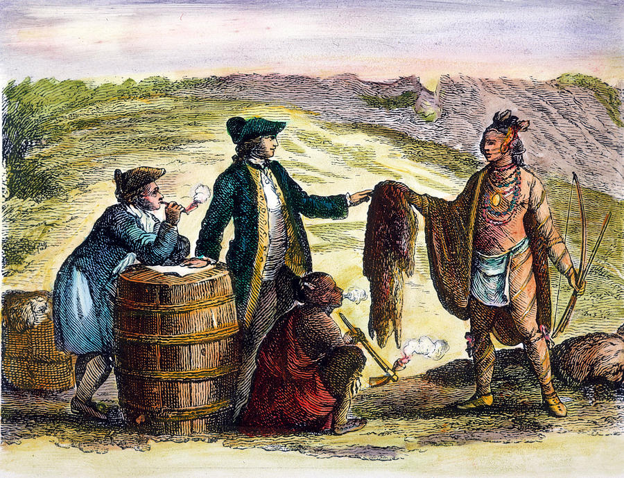 Canada: Fur Traders, 1777 Photograph by Granger
