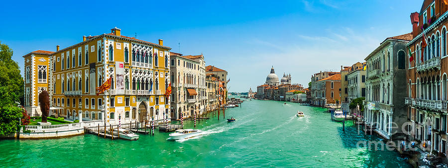 Canal Grande With Basilica Di Santa Maria Della Salute, Venice Photograph