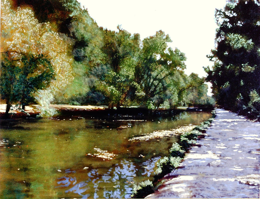 Canal Redux #1 Painting by David Zimmerman