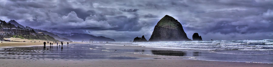 Cannon Beach Panorama #2 Photograph by David Patterson