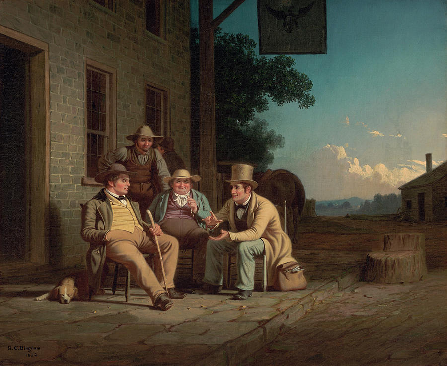  Canvassing for a Vote #2 Painting by George Caleb Bingham