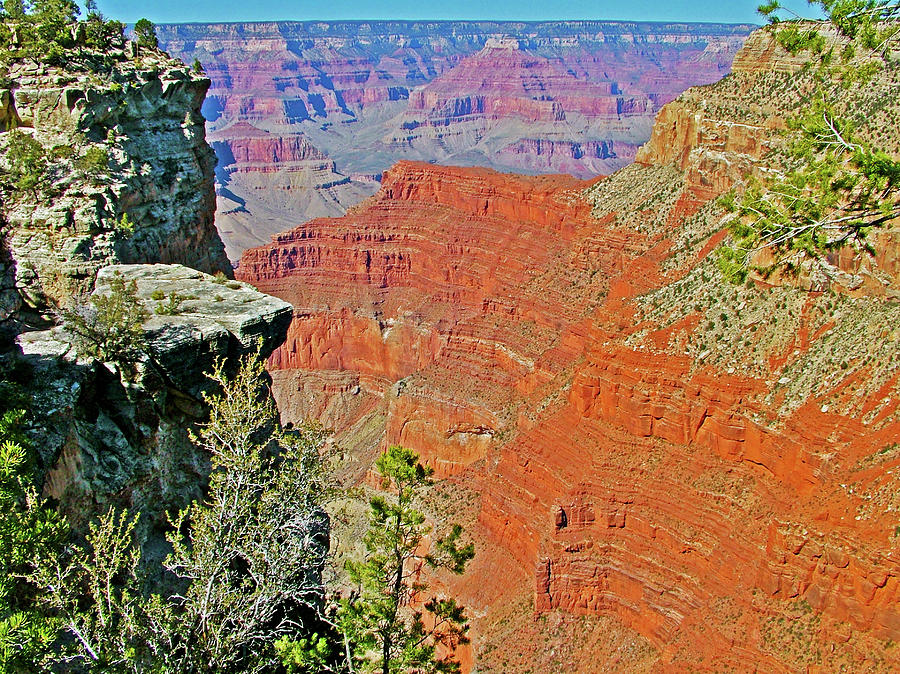 Canyon View between the Abyss and  Monument Creek Vista in Grand Canyon National Park-Arizona #1 Photograph by Ruth Hager