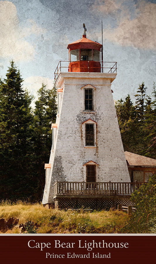 Lighthouse Photograph - Cape Bear Lighthouse 2 #1 by WB Johnston