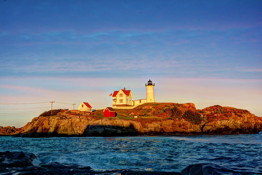 Cape Neddick Lighthouse Maine #1 Photograph by Steve Snyder