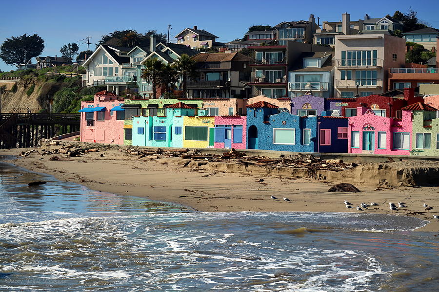 Capitola Beach Rentals Four Photograph by Joyce Dickens