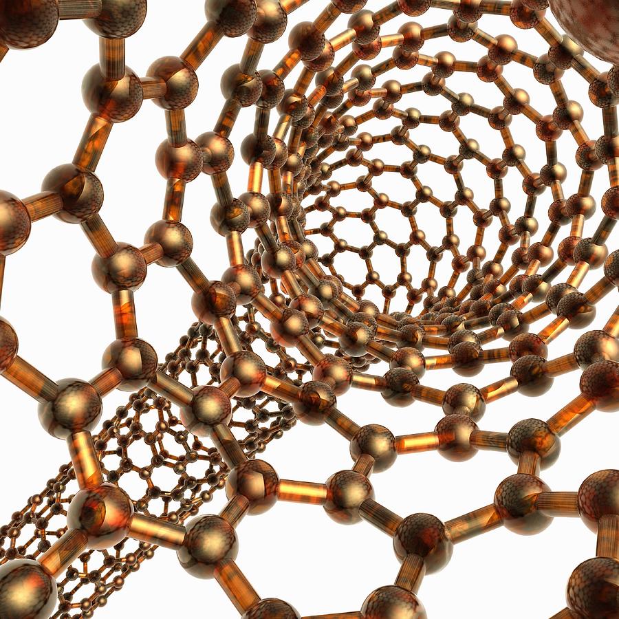 Carbon Nanotube, Artwork #1 Digital Art by Laguna Design