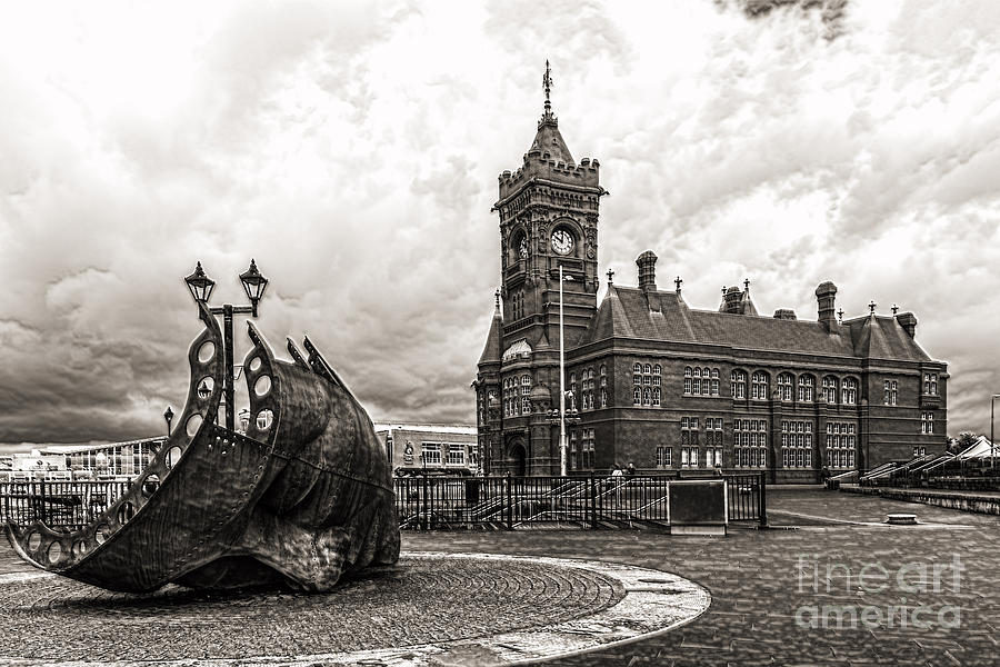 Cardiff Bay Mono #1 Photograph by Steve Purnell