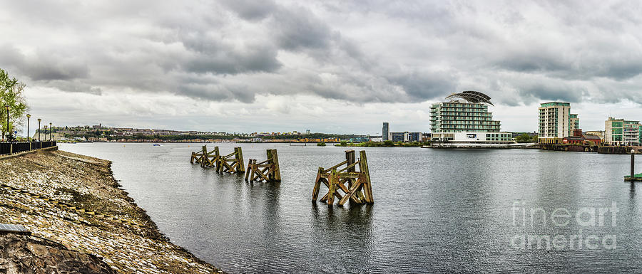 Cardiff Bay Panorama #1 Photograph by Steve Purnell