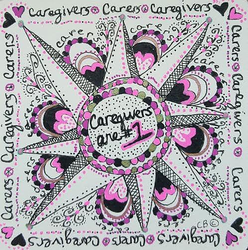 Carer Love Drawing by Carole Brecht