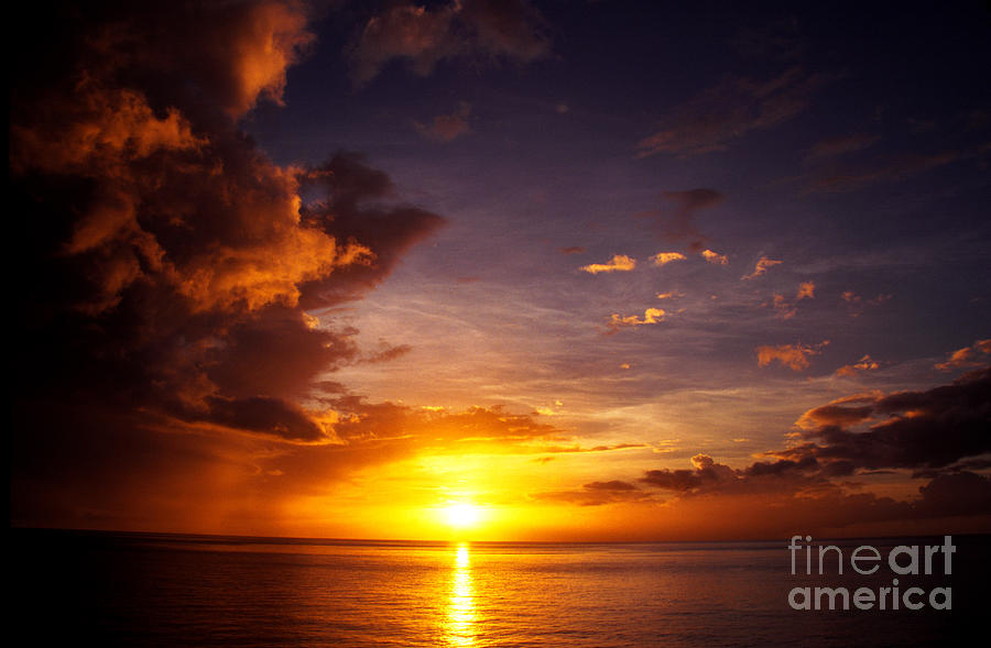 Caribbean Sunset Dominica #1 Photograph by Thomas R Fletcher