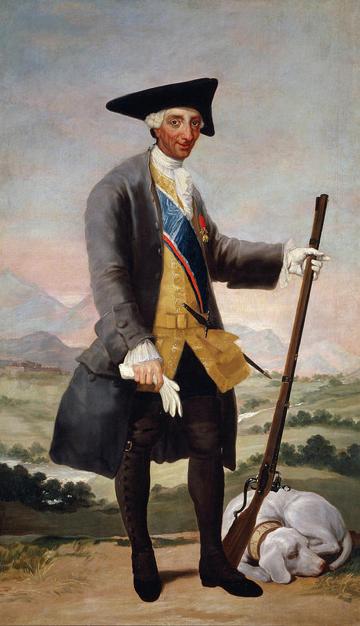 Francisco Goya Painting - Carlos III in Hunting Costume #1 by Francisco Goya
