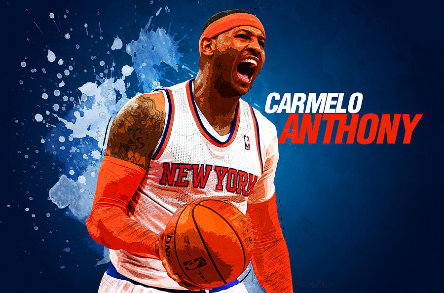 Carmelo Anthony Digital Art by Semih Yurdabak