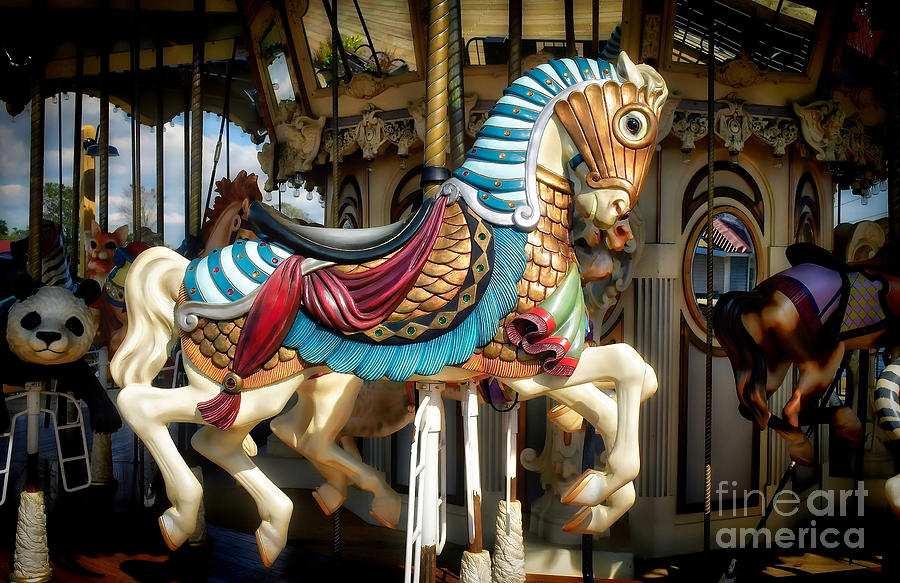 Carousel Horse #2 Photograph by Kathy Baccari