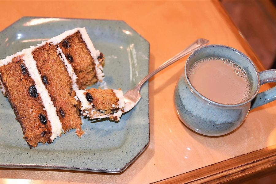 Carrot Cake and Coffee Photograph by Kim Bemis