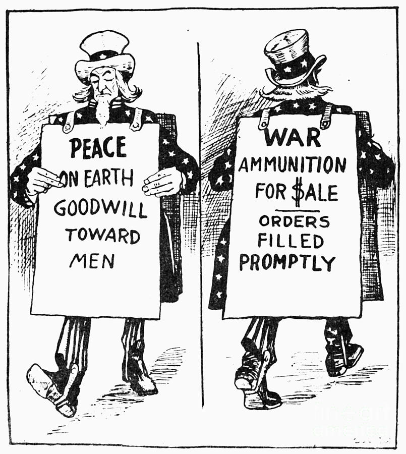 Cartoon: U.s. Neutrality #1 Photograph by Granger