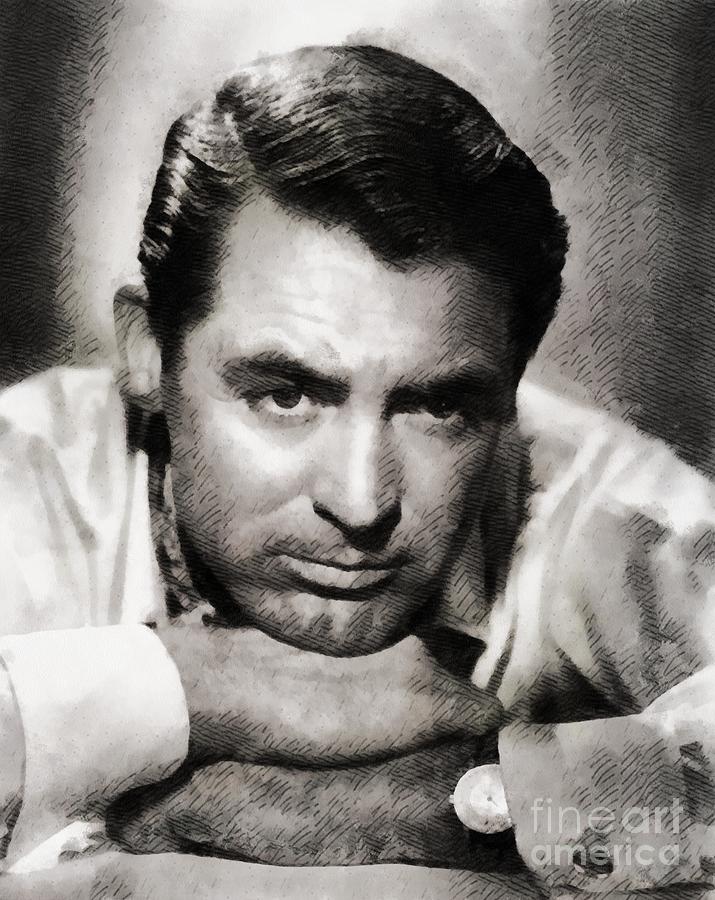 Hollywood Painting - Cary Grant Hollywood Actor #1 by Esoterica Art Agency