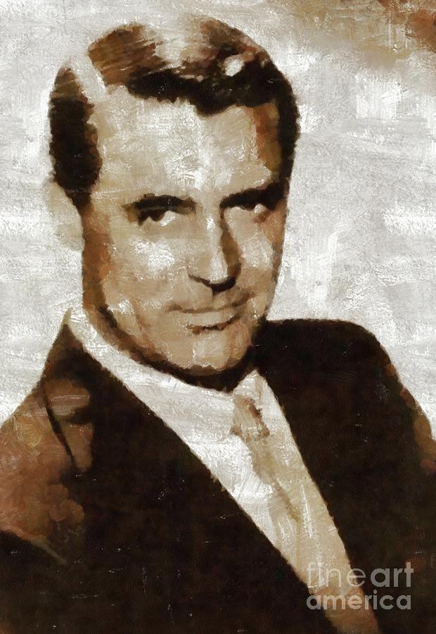 Hollywood Painting - Cary Grant, Vintage Actor #1 by Esoterica Art Agency