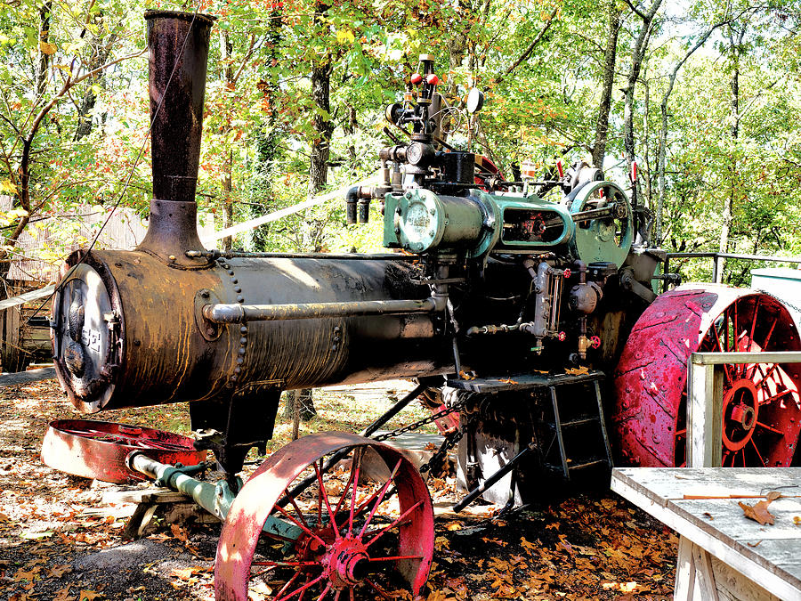 Case Steam tractor v2 #2 Photograph by John Straton