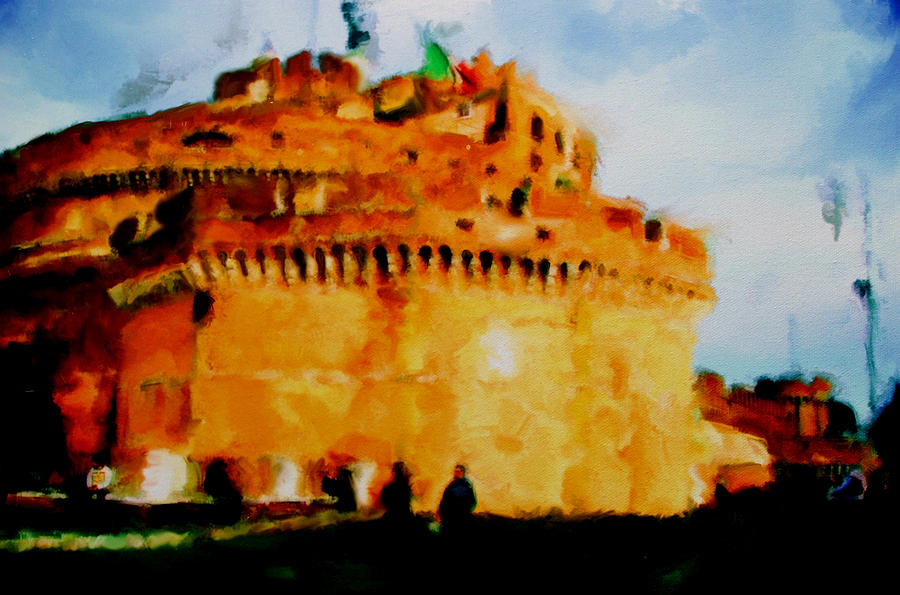 Castel Sant Angelo #1 Painting by Brian Reaves