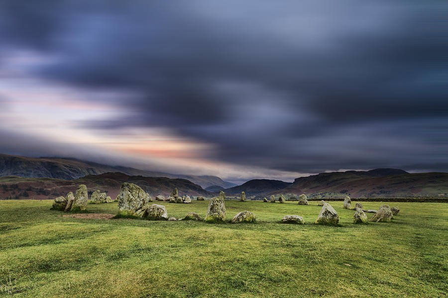 Sunset Photograph - Castlerigg Stone Circle #1 by Chris Smith